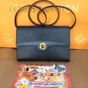Authentic Louis Vuitton Archie EPI Black Leather